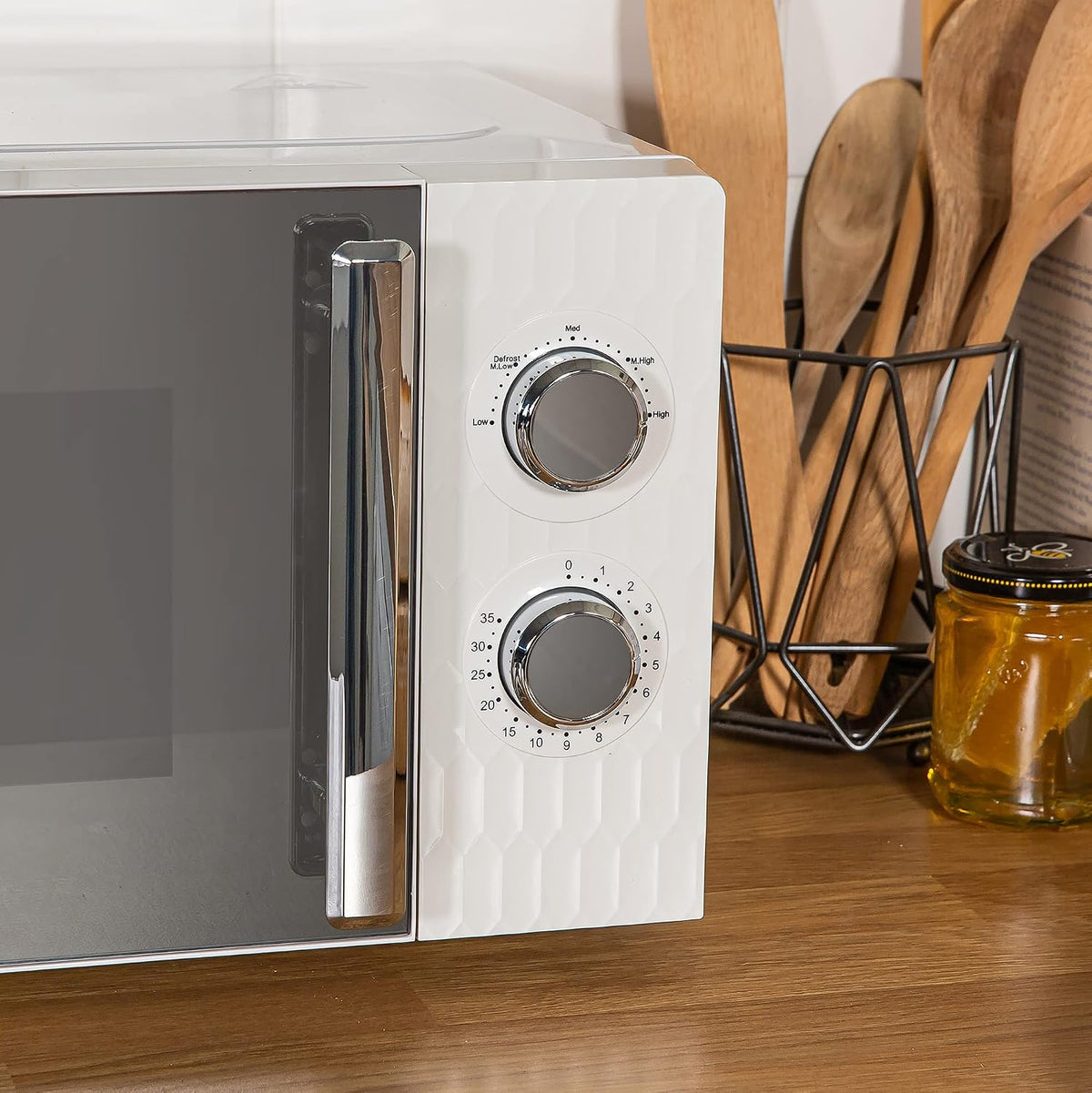 Russell Hobbs Honeycomb 17L 700W Manual Microwave RHMM715 (White)