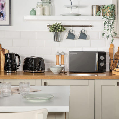 Russell Hobbs Honeycomb 17L 700W Manual Microwave RHMM715B (Black)