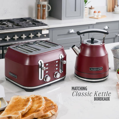 Rangemaster Classic 4 Slice Toaster RMCL4S304BU (Bordeaux Red)