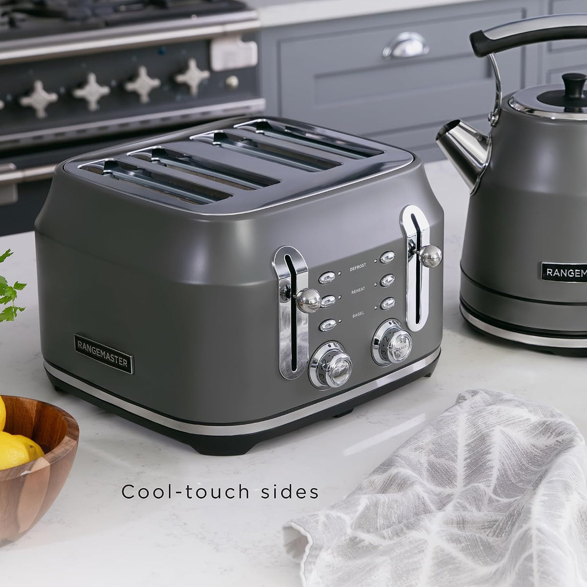 Rangemaster Classic 4 Slice Toaster RMCL4S304GY (Matt Grey)