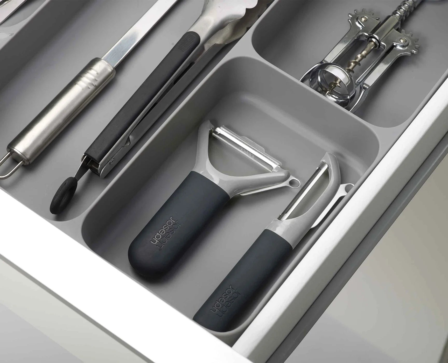 Joseph Joseph Grey DrawerStore Cutlery Kitchen Utensils Drawer Organiser 85127 - Vibe Home