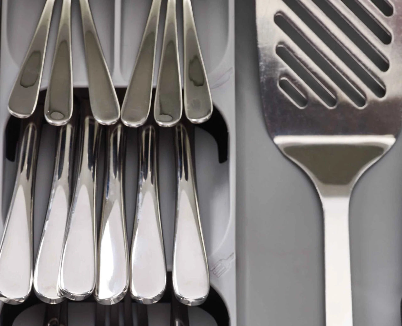 Joseph Joseph Grey DrawerStore Cutlery Kitchen Utensils Drawer Organiser 85127 - Vibe Home