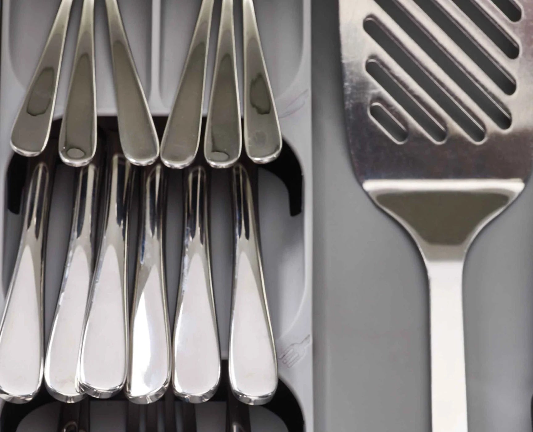 Joseph Joseph Grey DrawerStore Cutlery Kitchen Utensils Drawer Organiser 85127 - Vibe Home