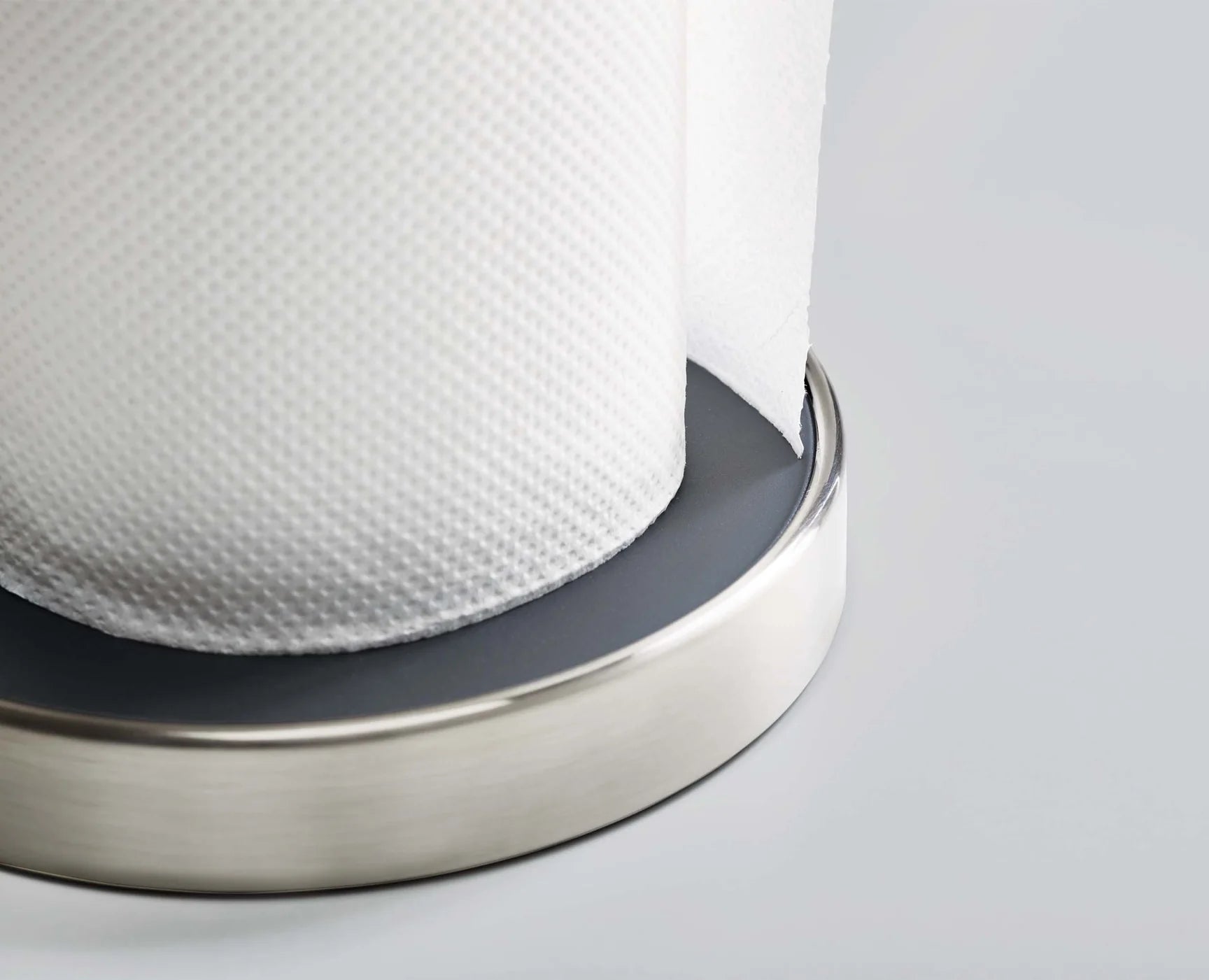Joseph Joseph Push & Tear Grey Kitchen Roll Holder Towel Pole 85140 - Vibe Home