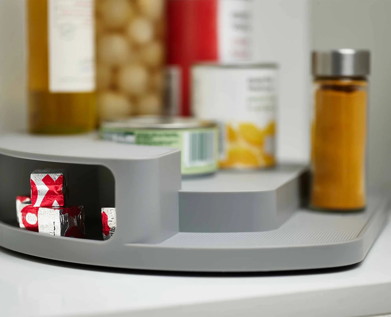 Joseph Joseph CupboardStore Rotating Organiser for Kitchen Cupboard (Grey) - Vibe Home