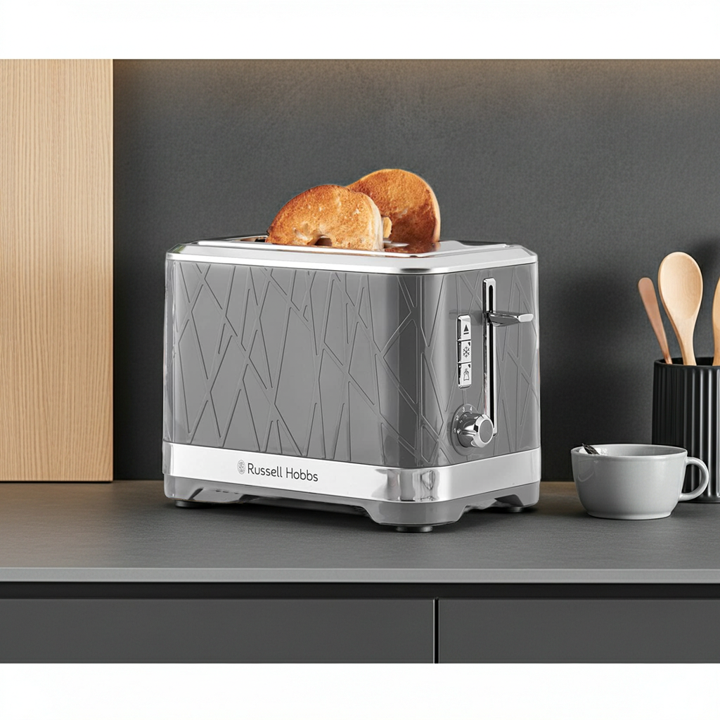 Russell Hobbs Structure 2 Slice Toaster 28092 (Grey).