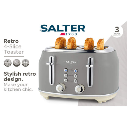 Salter Salter Retro 4 Slice Toaster EK5739GRY (Grey)