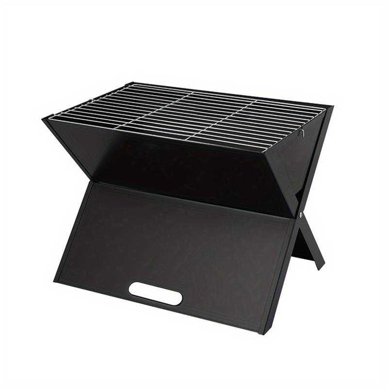 BBQ Grill Basket Portable - Folding - Mini Barbecue Grill Outdoor - Double Charcoal Grill - Ideal for Camping Cooker and Garden Parties