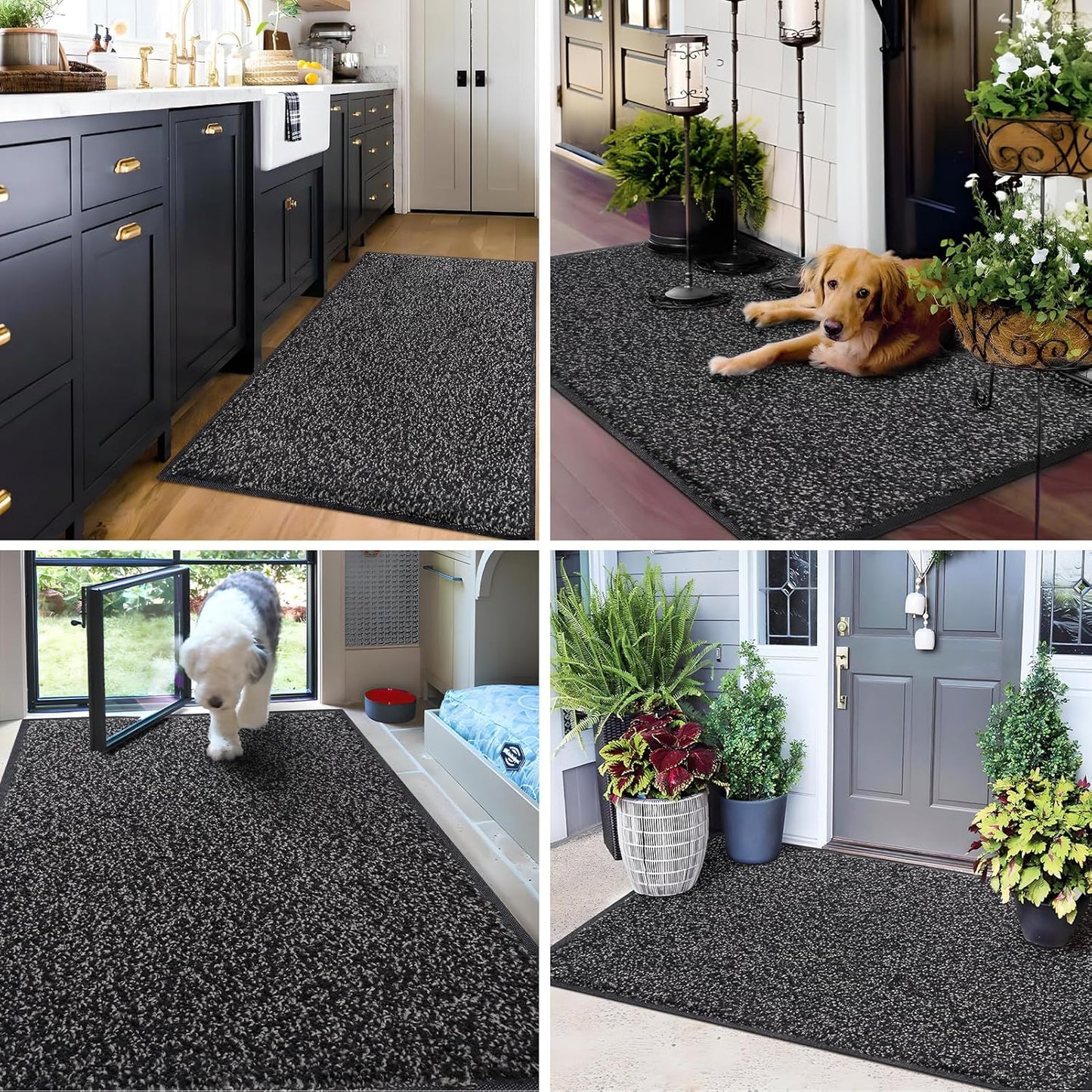 Absorbent Large Doormat for Indoor Outdoor Washable Mat 90x120cm