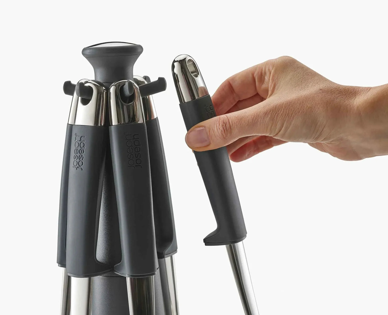 Joseph Joseph Elevate Stainless Steel Kitchen Tools 6-Piece Utensil Set 95029 - Vibe Home
