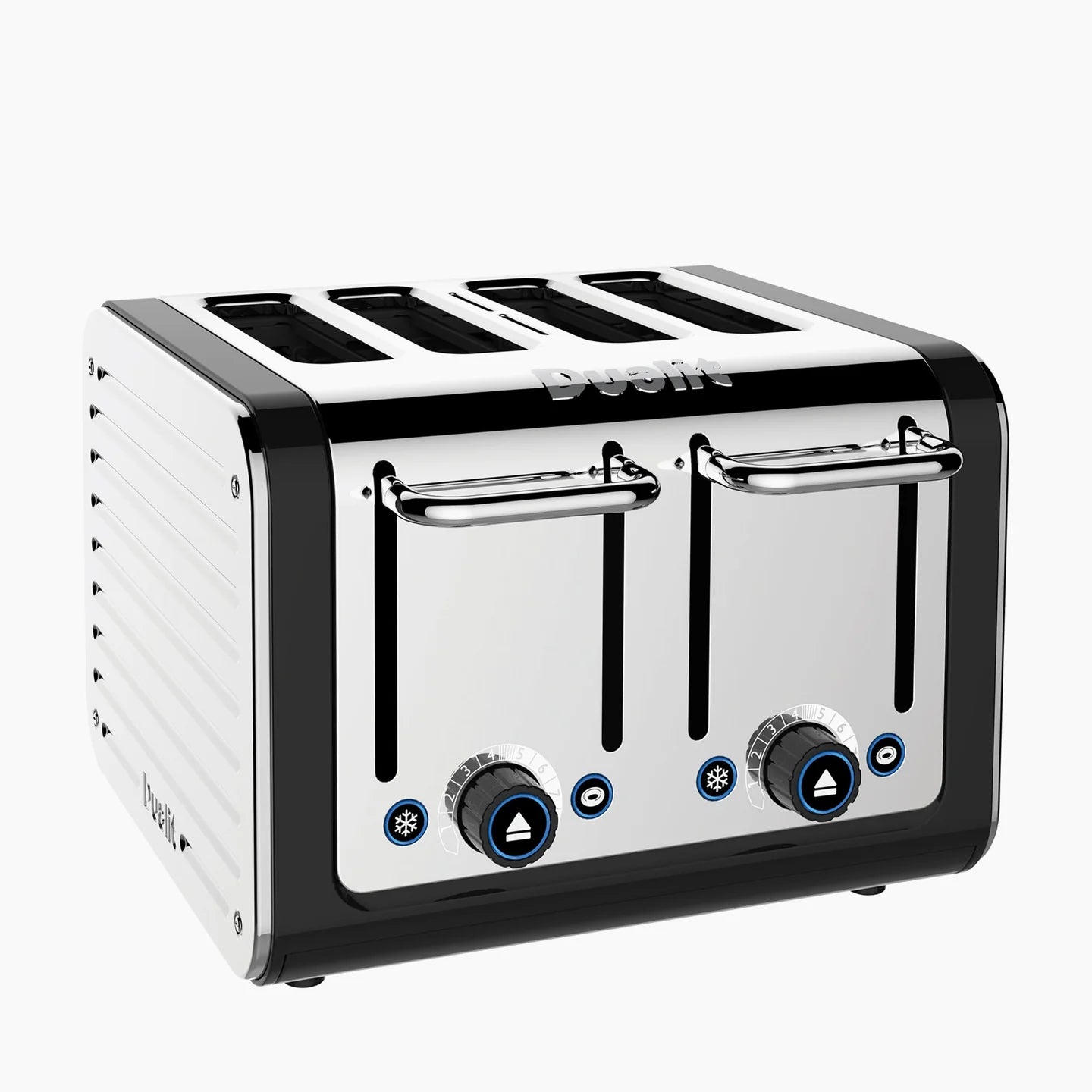 Dualit Architect Jug Kettle & 4 Slice Toaster Kitchen Set (Black).