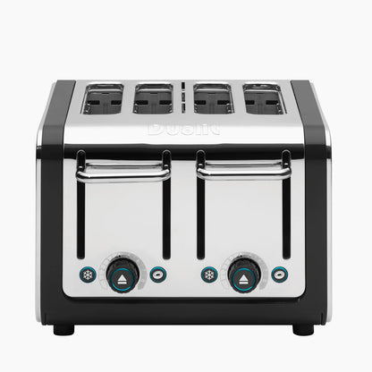Dualit Architect Jug Kettle & 4 Slice Toaster Kitchen Set (Black).