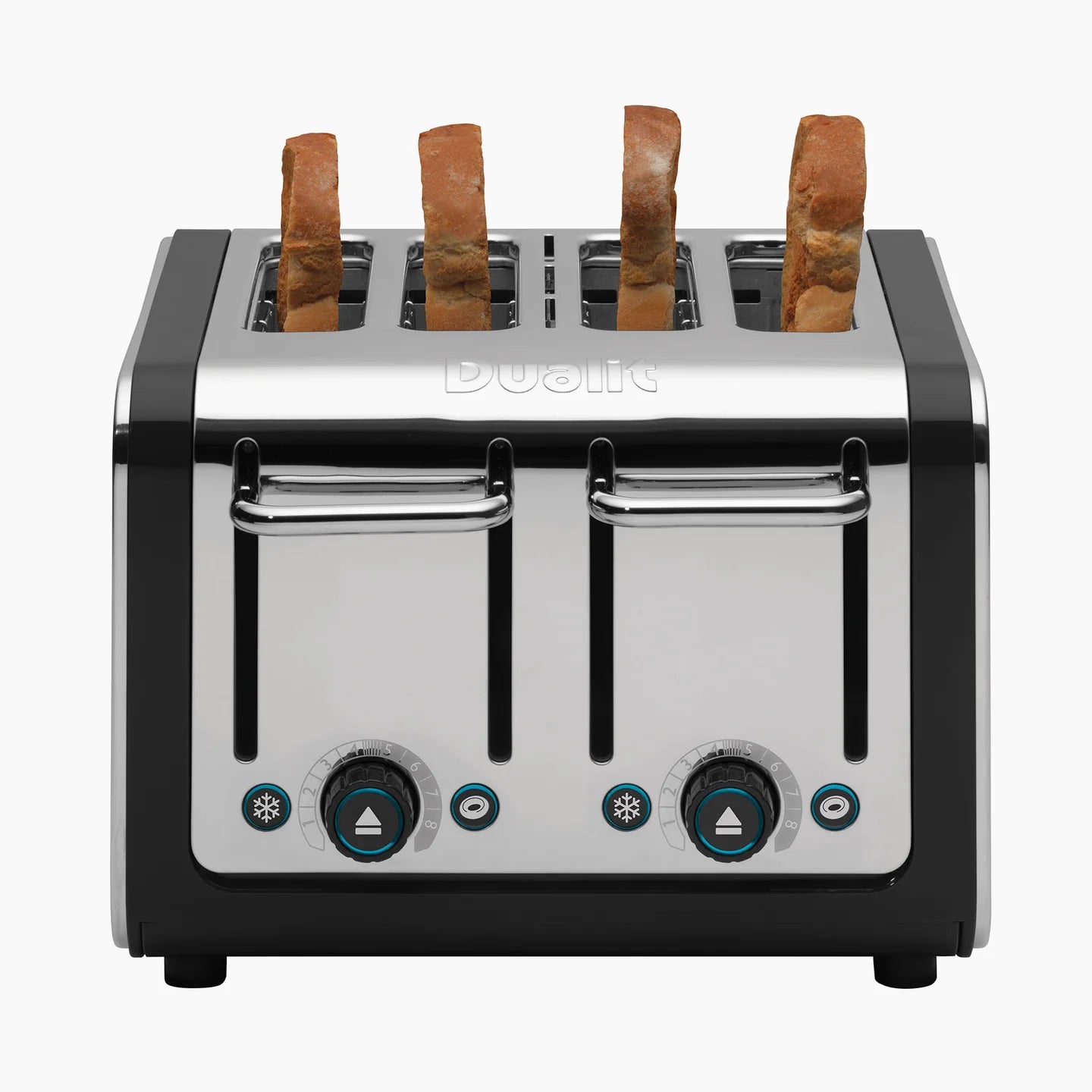 Dualit Architect Jug Kettle & 4 Slice Toaster Kitchen Set (Black).