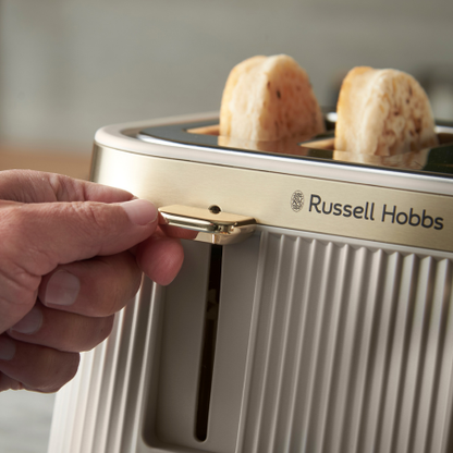 Russell Hobbs Brontë 4 Slice Toaster 26771 (Stone) - Vibe Home