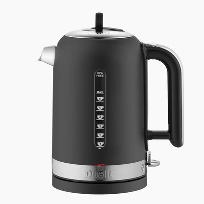 Dualit Classic Kettle & 2 Slice Vario AWS Toaster Kitchen Set (Matte Black)