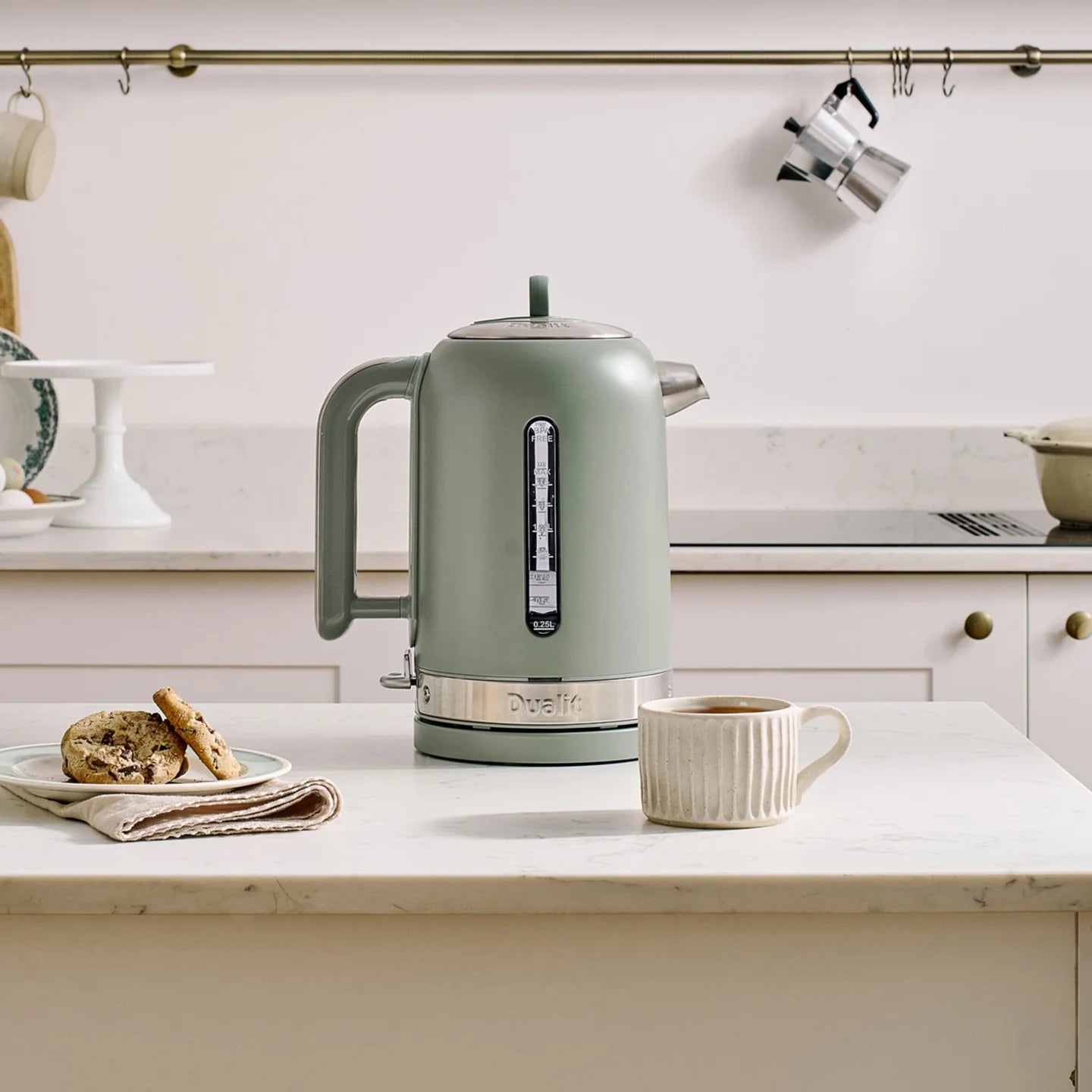Dualit Classic Kettle & 4 Slice Vario AWS Toaster Kitchen Set (Sage)