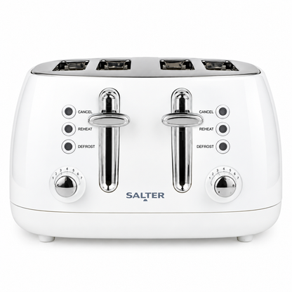 Salter Boston 4 Slice Toaster EK6558MW (White)