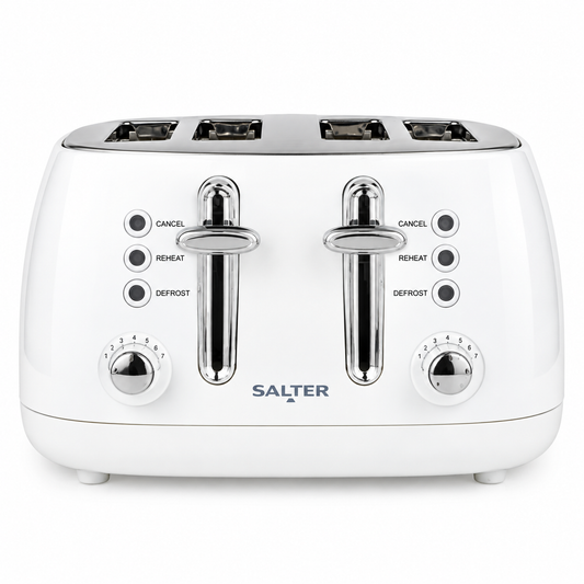 Salter Boston 4 Slice Toaster EK6558MW (White)