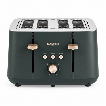 Salter Salter Marino Kettle, 4 Slice Toaster & Canister Kitchen Set (Grey/Blue)