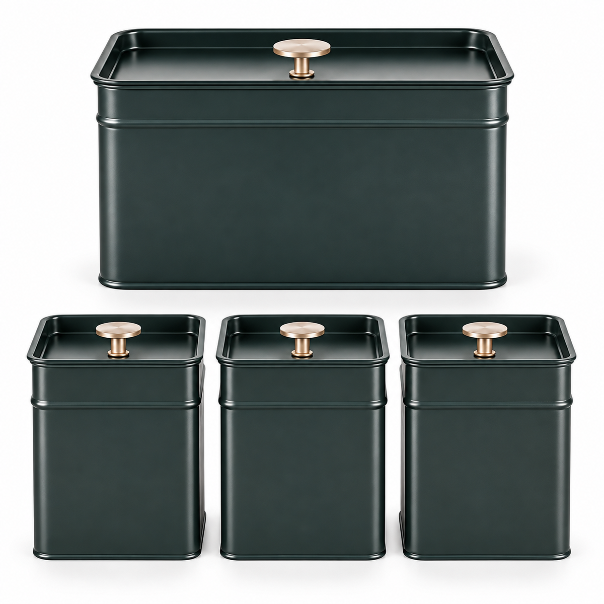 Salter Salter Marino Bread Bin & Canister Set (Grey/Blue)