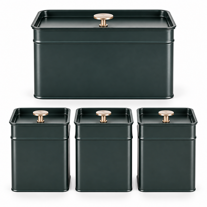 Salter Salter Marino Bread Bin & Canister Set (Grey/Blue)