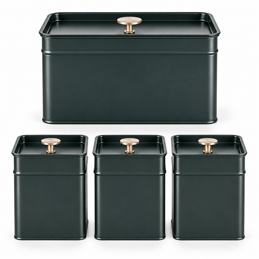 Salter Salter Marino Bread Bin & Canister Set (Grey/Blue)