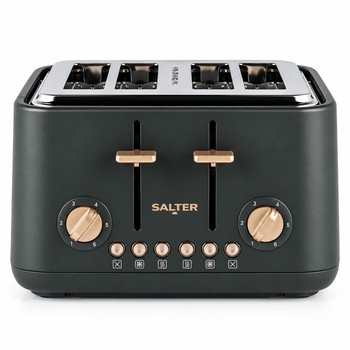 Salter Pebble 4 Slice Toaster EK5823CB (Charcoal)