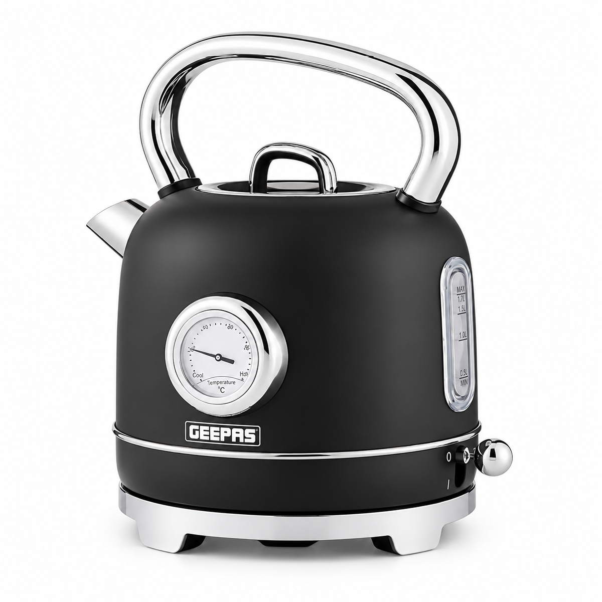 GEEPAS Retrovive Kettle GK38074UK-BK (Black)