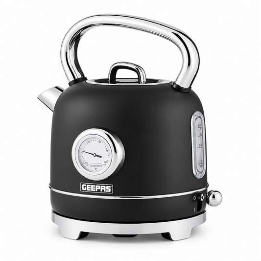 GEEPAS Retrovive Kettle GK38074UK-BK (Black)