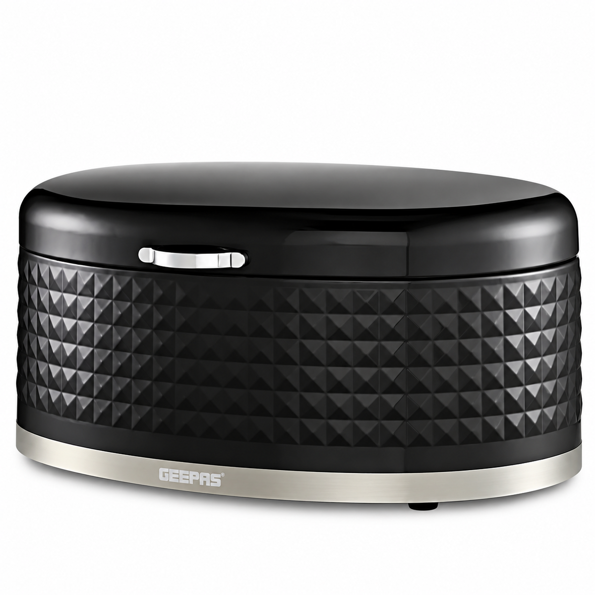 GEEPAS Argyle 9L Bread Bin GCS63084UK-BK (Black)