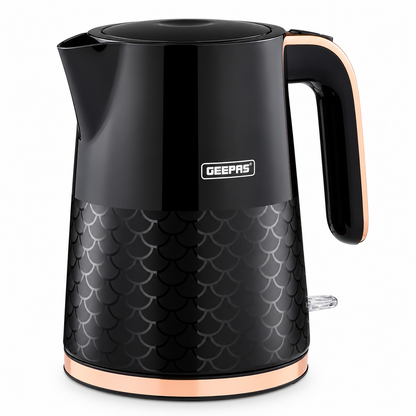 GEEPAS Aurora Kettle GK38076UK-BK (Black & Rose Gold)