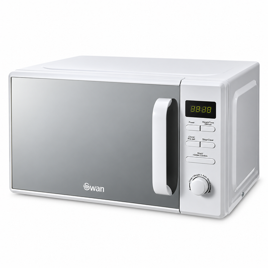 Swan Swan Elegance Jug Kettle, 4 Slice Toaster & Microwave Kitchen Set (White)