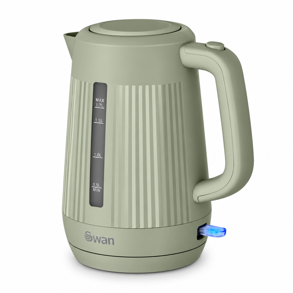 Swan Linea Electric Kettle & 2 Slice Toaster Kitchen Set (Sage Green)