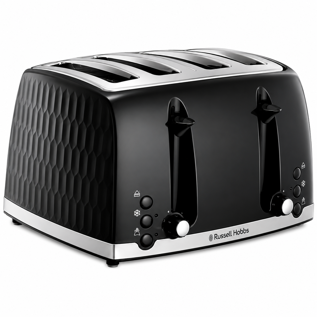 Russell Hobbs Russell Hobbs Honeycomb 4 Slice Toaster 26071 (Black)