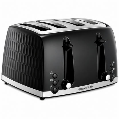 Russell Hobbs Russell Hobbs Honeycomb 4 Slice Toaster 26071 (Black)