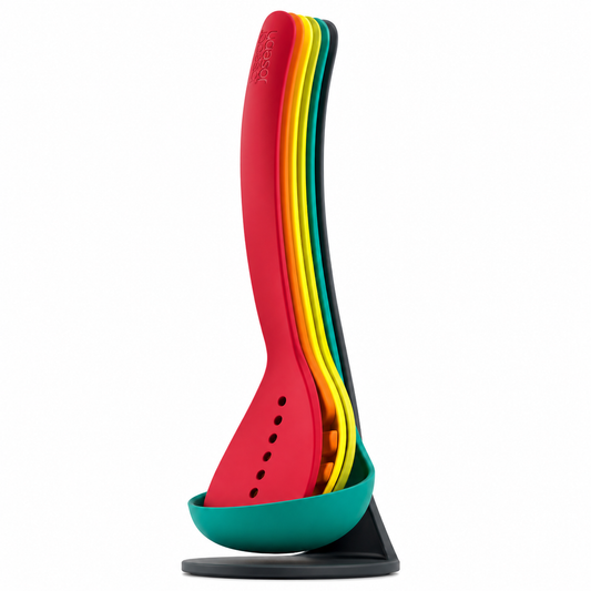 Joseph Joseph Joseph Joseph Nest 5 piece Utensils Set with Magnetic Stand 10124 (Multicolour)