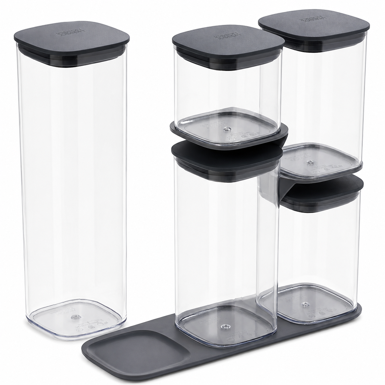 Joseph Joseph 5-piece Podium Airtight Kitchen Food Storage Set 81071 (Grey)