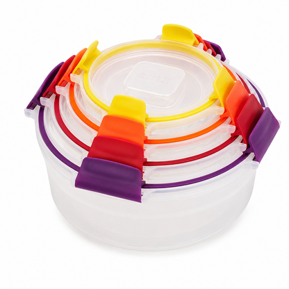 Joseph Joseph Joseph Joseph Nest Lock 4-Piece Round Food Container Set 1000015 (Multicolour)