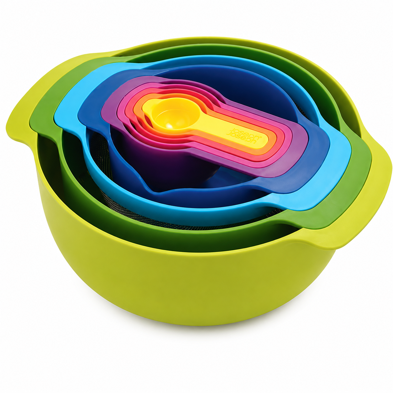 Joseph Joseph Nest 9 Plus 9-Piece Compact Food Preparation Set 40031 (Multicolour)