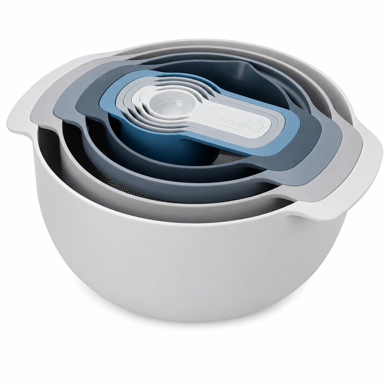 Joseph Joseph Nest 9 Plus 9-Piece Compact Food Preparation Set 40101 (Sky Blue)