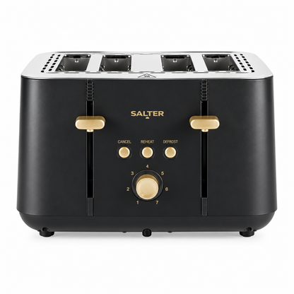 Salter Alchemy 4 Slice Toaster EK5565BG (Black & Gold)