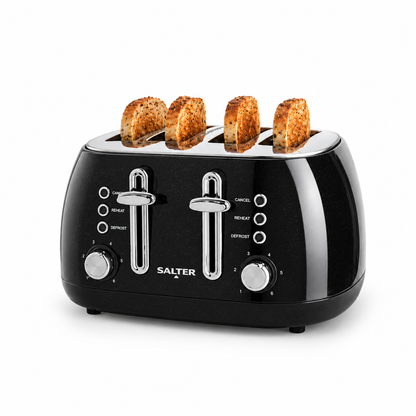 Salter Boston 4 Slice Toaster EK6558MB (Black)