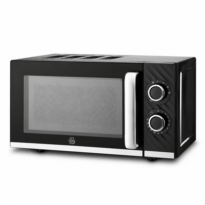 Swan Swan Windsor 20 Litre 800W Manual Microwave SM4424BLK (Black)