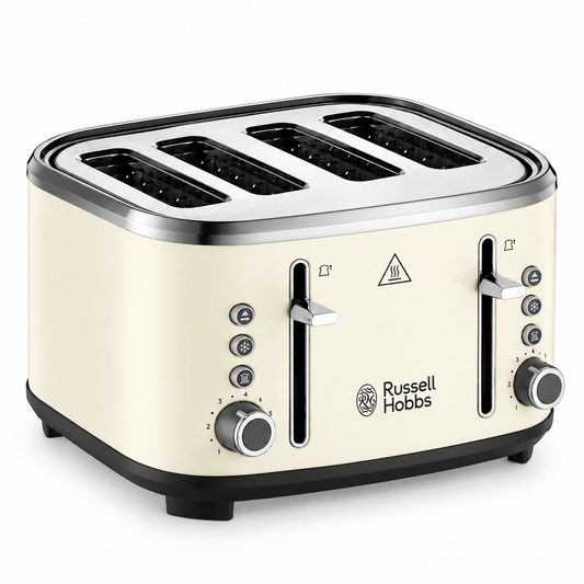 Russell Hobbs Stylevia 4 Slice Toaster 26291 (Cream)