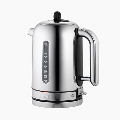 Dualit Classic Silver Kettle & Sage 2 Slice Vario AWS Toaster Kitchen Set