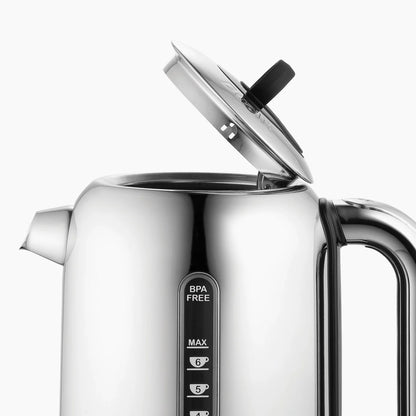 Dualit Classic Silver Kettle & Sage 4 Slice Vario AWS Toaster Kitchen Set
