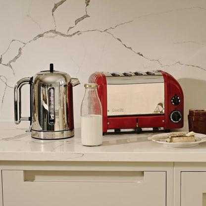 Dualit Classic Kettle & 4 Slice Vario AWS Toaster Kitchen Set (Red)