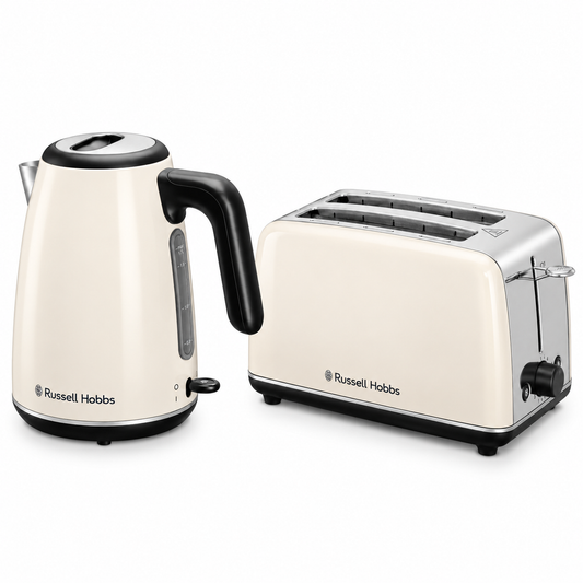 Russell Hobbs Russell Hobbs Everyday Kettle & 2 Slice Toaster Kitchen Set 28832 28862 (Jasmine)