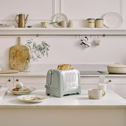 Dualit Lite Jug Kettle & 2 Slice Toaster Kitchen Set (Sage)