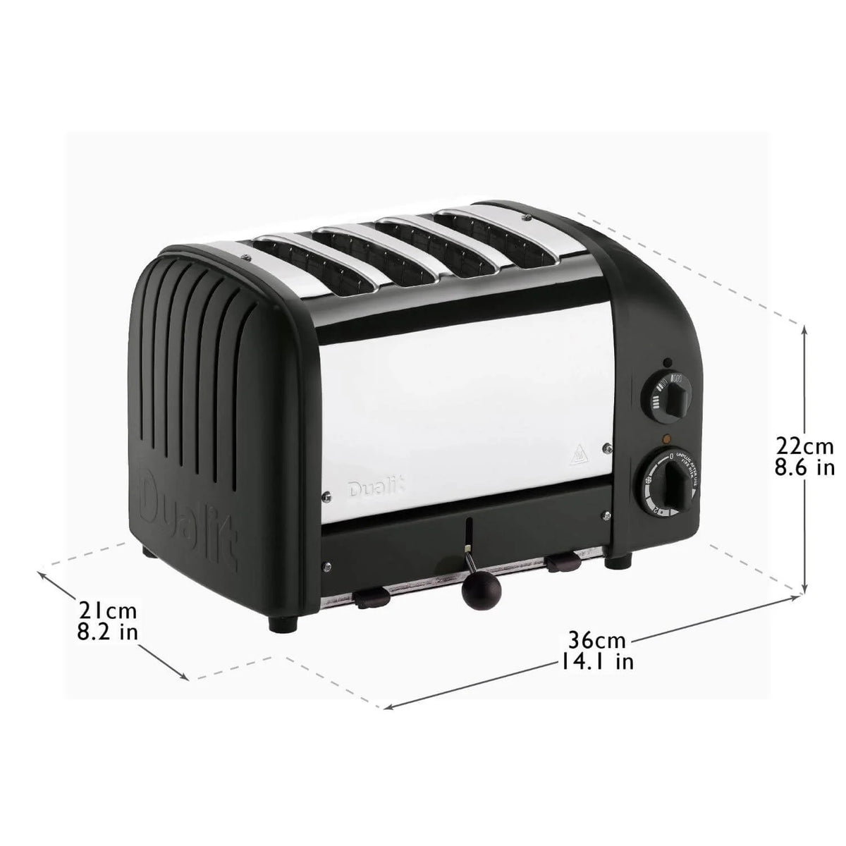 Dualit Dualit Classic Vario AWS 4 Slice Toaster 40370 (Matte Black)